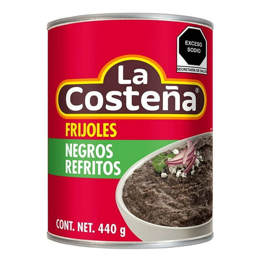 Frijoles Negros Refritos 440 g La Costeña