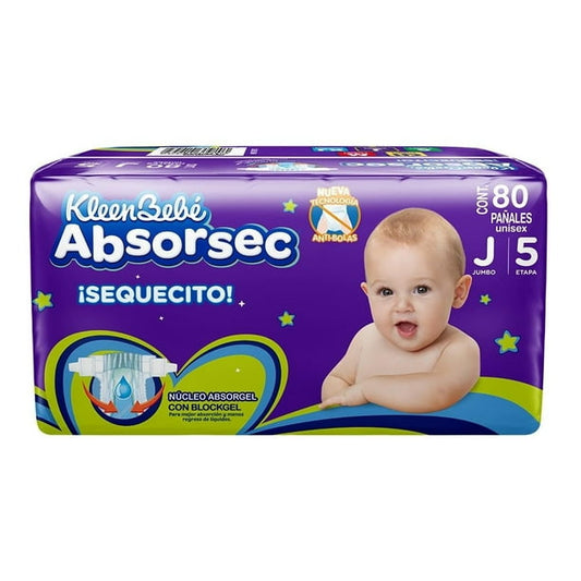 Jumbo Quinta Etapa 80 pzas Absorsec Kleenbebe