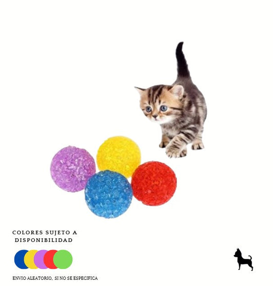 Pelotas para Gato Set de 4 pzas