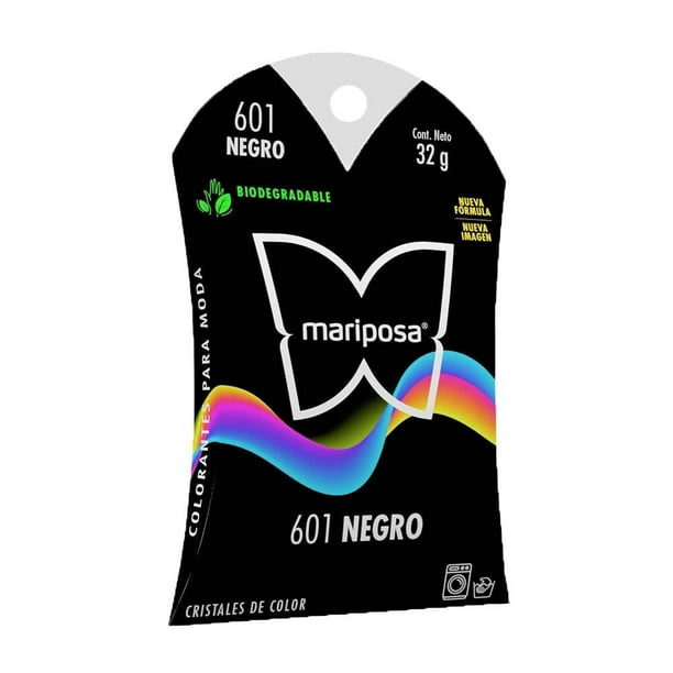 Mariposa 601 Negro 32 g Pastilla Colorante para Moda
