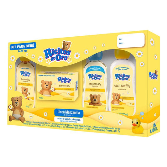 Kit para Bebé Ricitos de Oro Linea Manzanilla