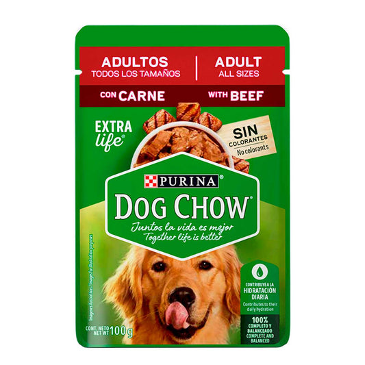 Sobre Adultos Con Carne100 G Dog Chow