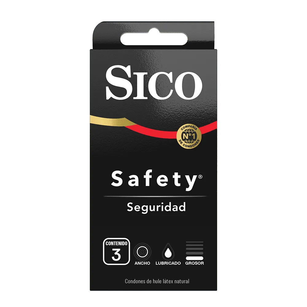 Sico Safety Seguridad Sico Perservativo 3 Pz
