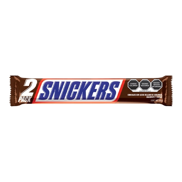 Snickers Clasico 2 Pack 83 G Chocolade Con Caramelo