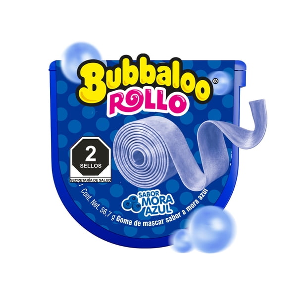 Bubbaloo Rollo Mora  Azul 56 G