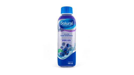 Solural Sabor Mora Azul  500 Ml Solucion De Suero Rehidratante