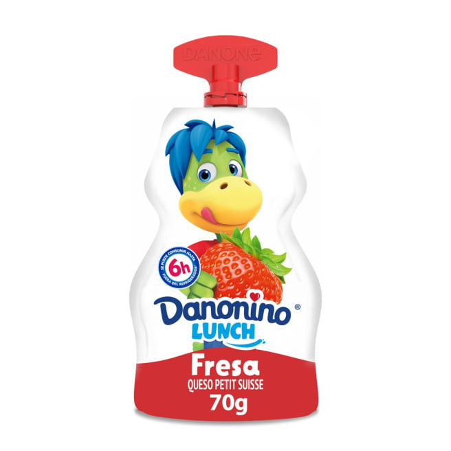 Danonino Lunch Sabor Fresa 70G Queso Petit Suisse