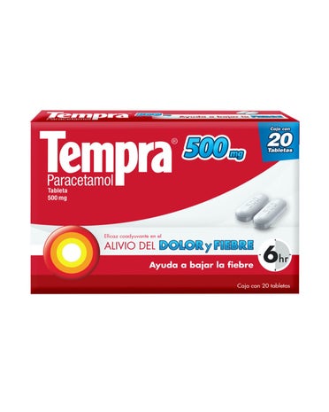 Pastilla Tempra 500 Pieza