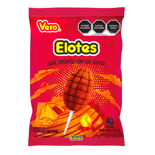 Elote Chile Bolsa de Paletas Vero 40 pzas