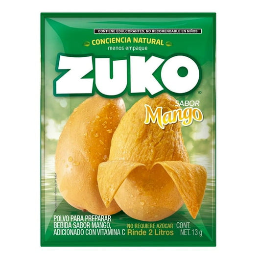 Zuko De  Mango Rinde 2 L 13 G Polvo Para Preparar Bebida