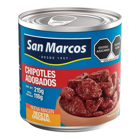 Chipotles Adobados 215 G Chiles San Marcos