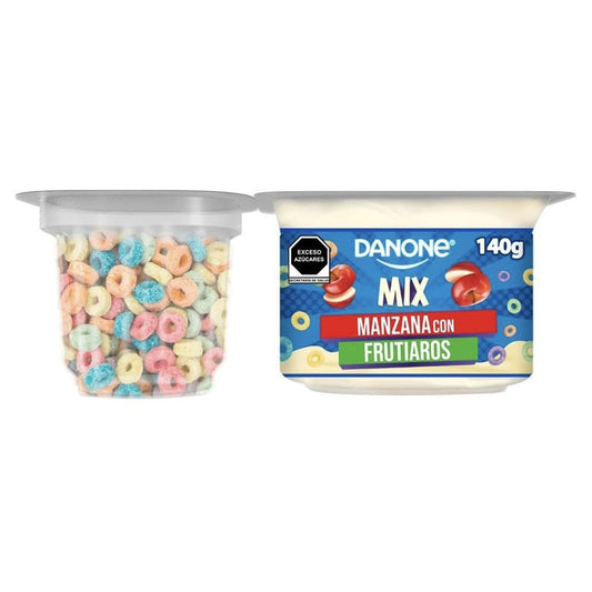 Danone Mix Sabor Manzana 130 G Yoghurt Con Frutiaros