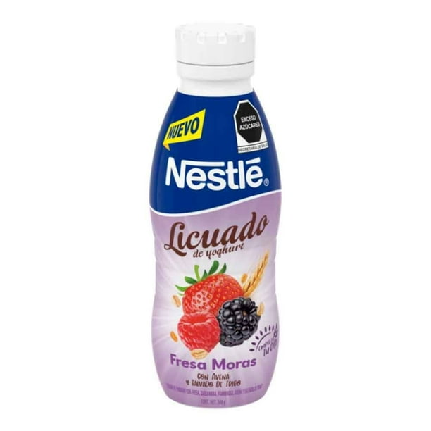 Licuado con Yoghurt Nestlé Fresa Moras con Avena 500 g