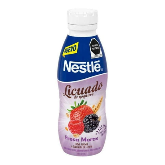 Licuado con Yoghurt Nestlé Fresa Moras con Avena 500 g