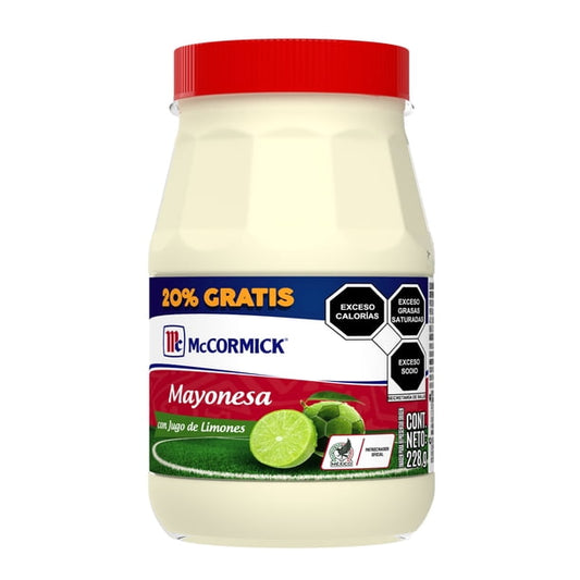 Mayonesa 228 g McCormick con Jugo de Limones