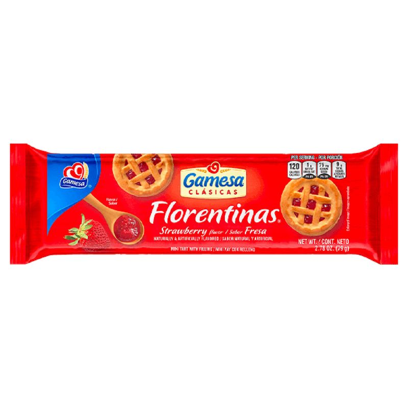 Florentinas Sabor Fresa 110 g Gamesas