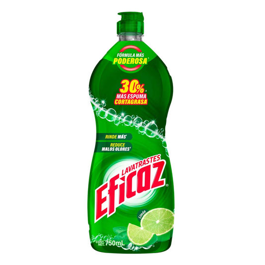 Lavatrastes Eficaz Limón 750 ml Detergente Liquido