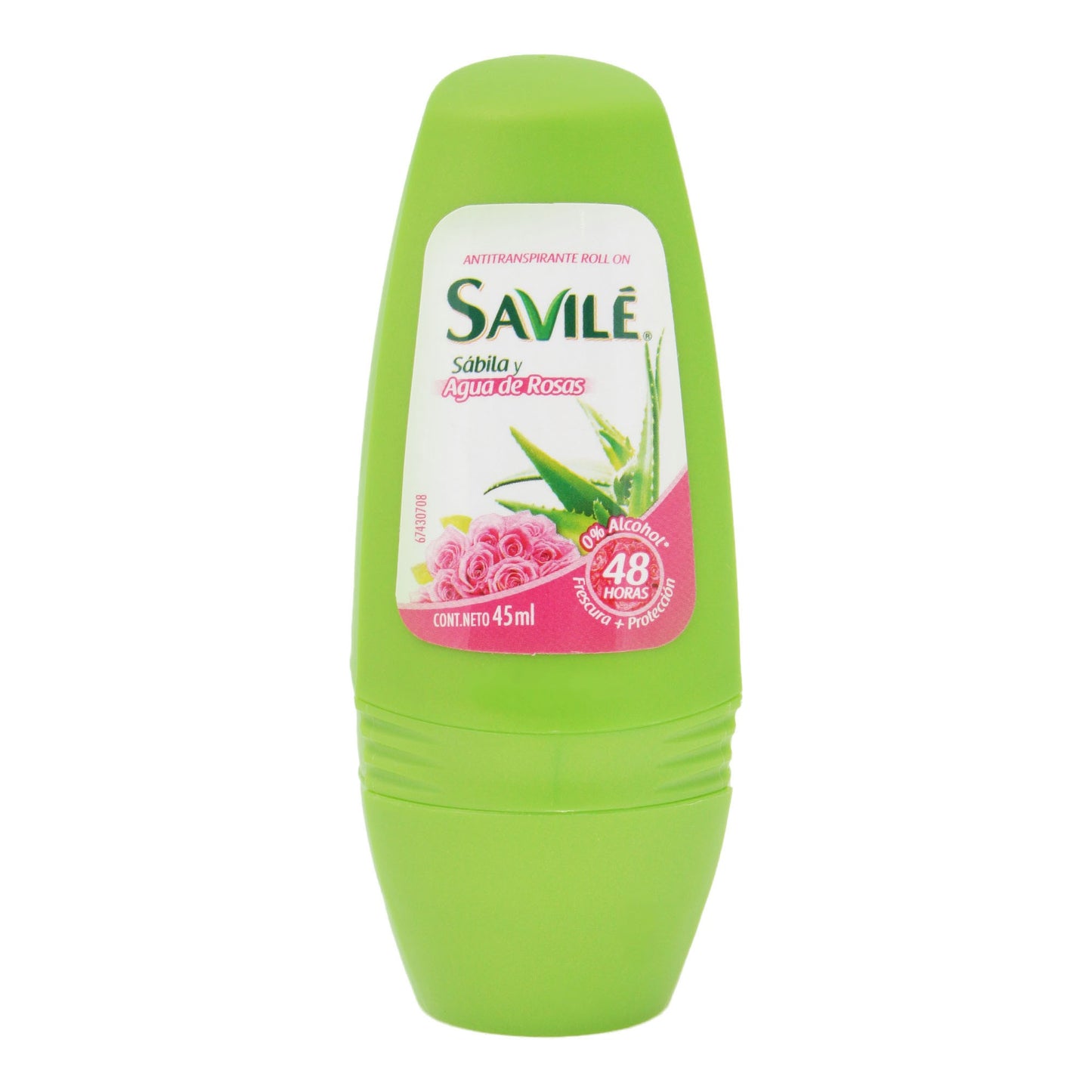 Savile con Sábila y Agua de Rosas 48H Frescura y Proteccion 45 ml