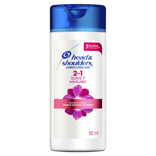 Head & Shoulders Suave y Manejable 2En1 90 ml