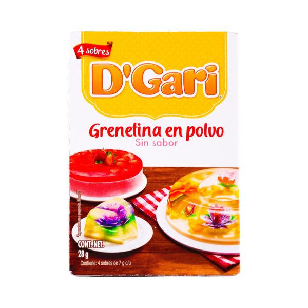 Grenetina sin Sabor 28 g 4 pzas Grrenatina Dulce