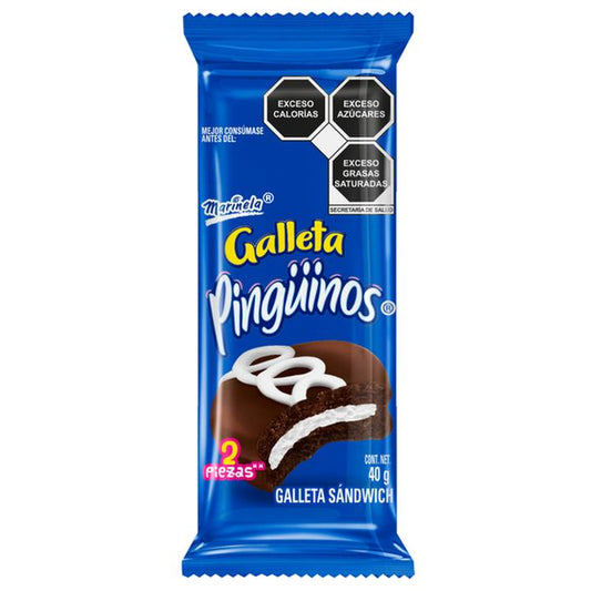 Galleta Pinguinos 2 pzas 40 g Marinela