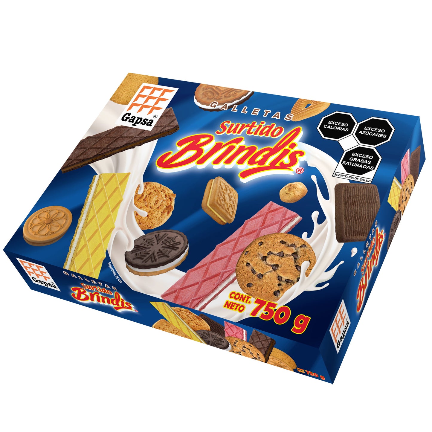 Surtido Brindis  Gapsa  750 G Caja De Galletas
