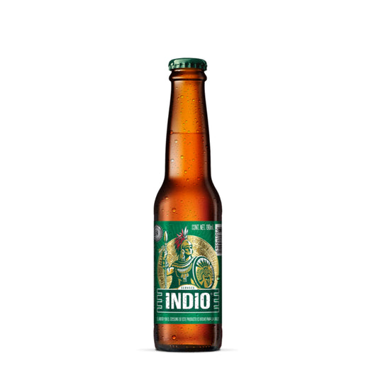 Cuartito Indio 190 Ml  20 Pz Cerveza Botellita 4.1 % Alc. Vol.
