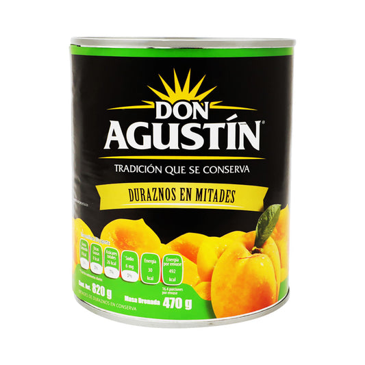 Don Agustin 820 g Mitades de Durazbos en Almibar