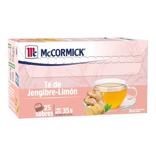 Te De Jengibre Y Limon 25 Sobres Mccormick