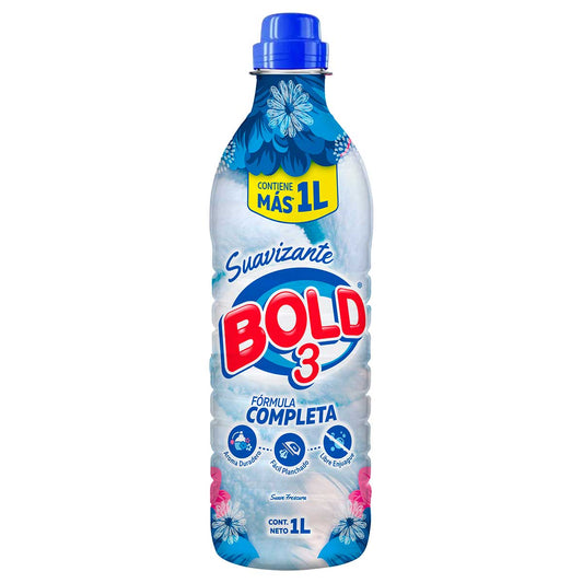 Suavizante Bold 3 Suave Frescura 1 L Formula Completa