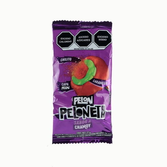 Pelon Peloneta Chamoy 21 g Paleta de Caramelo Macizo