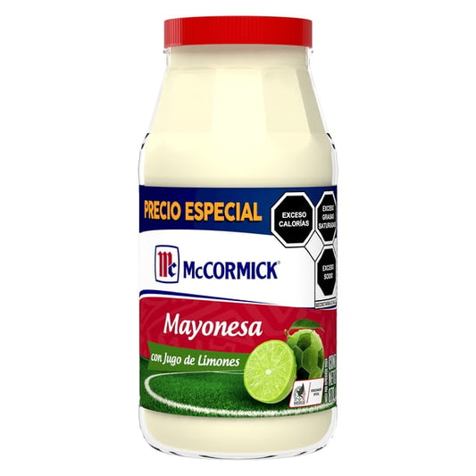 Mayonesa 870 g McCormick con Jugo de Limones