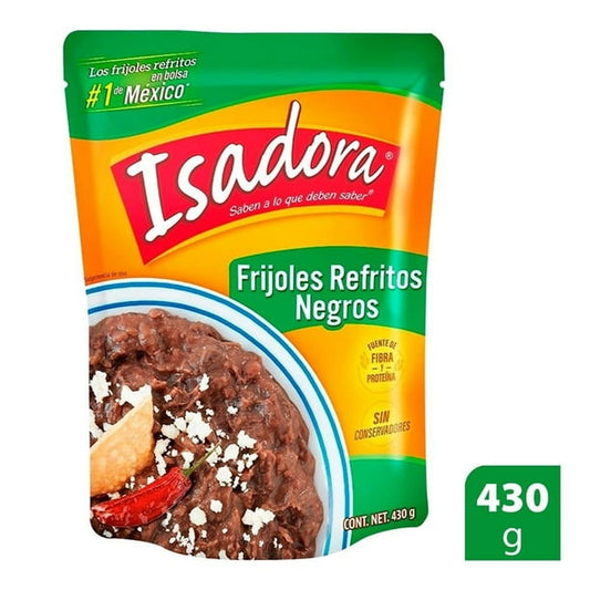 Frijoles Refritos Negros 430 g Isadora