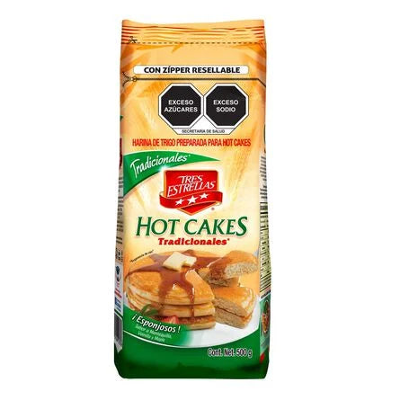 Tres Estrellas 500 G Hot Cakes Tradicionales Harina Preparada