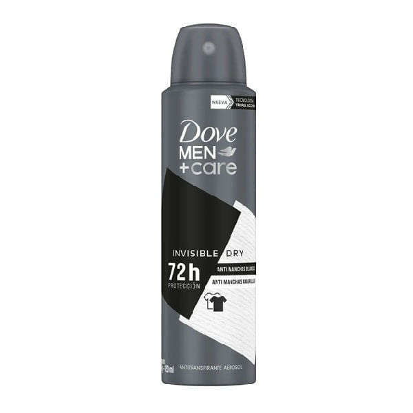 Invisible Dry 72 H Proteccion 150 ml Dove Men +Care Antitraspirante Aerosol