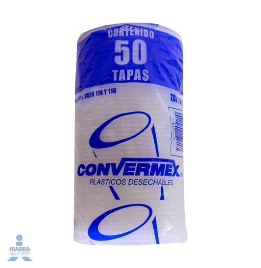 Tapa De Plastico Convermex 414 50 Pz