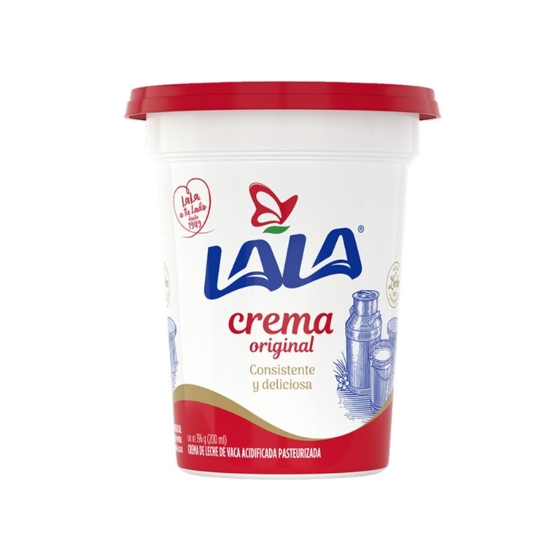 Crema Original 196 G Lala Consistente Y Deliciosa