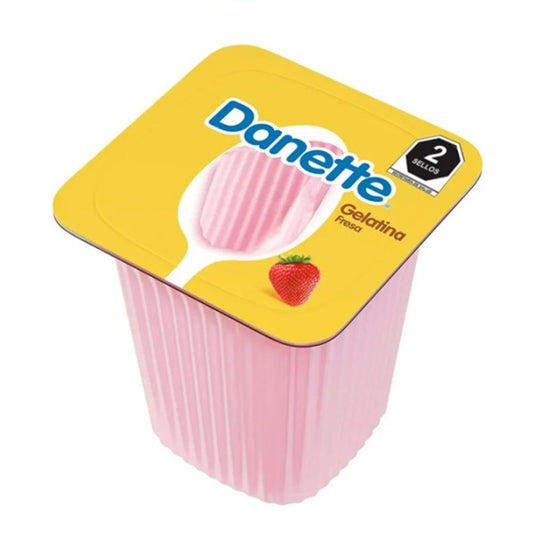 Danette Gelatina Sabor Fresa 100 G Gelatina De Leche