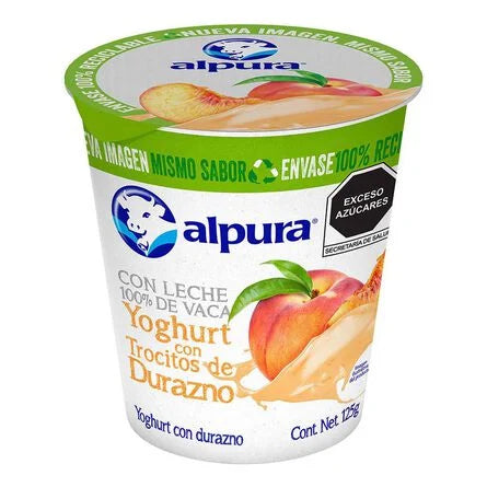 Yoghurt Con Durazno 125 G Alpura