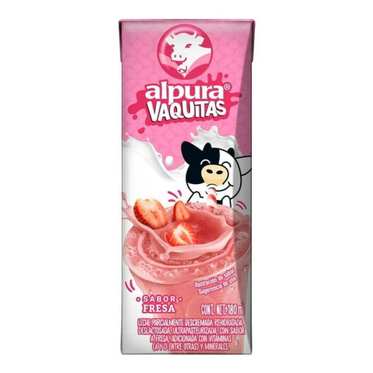 Alpura Vaquitas Fresa 200 L Leche