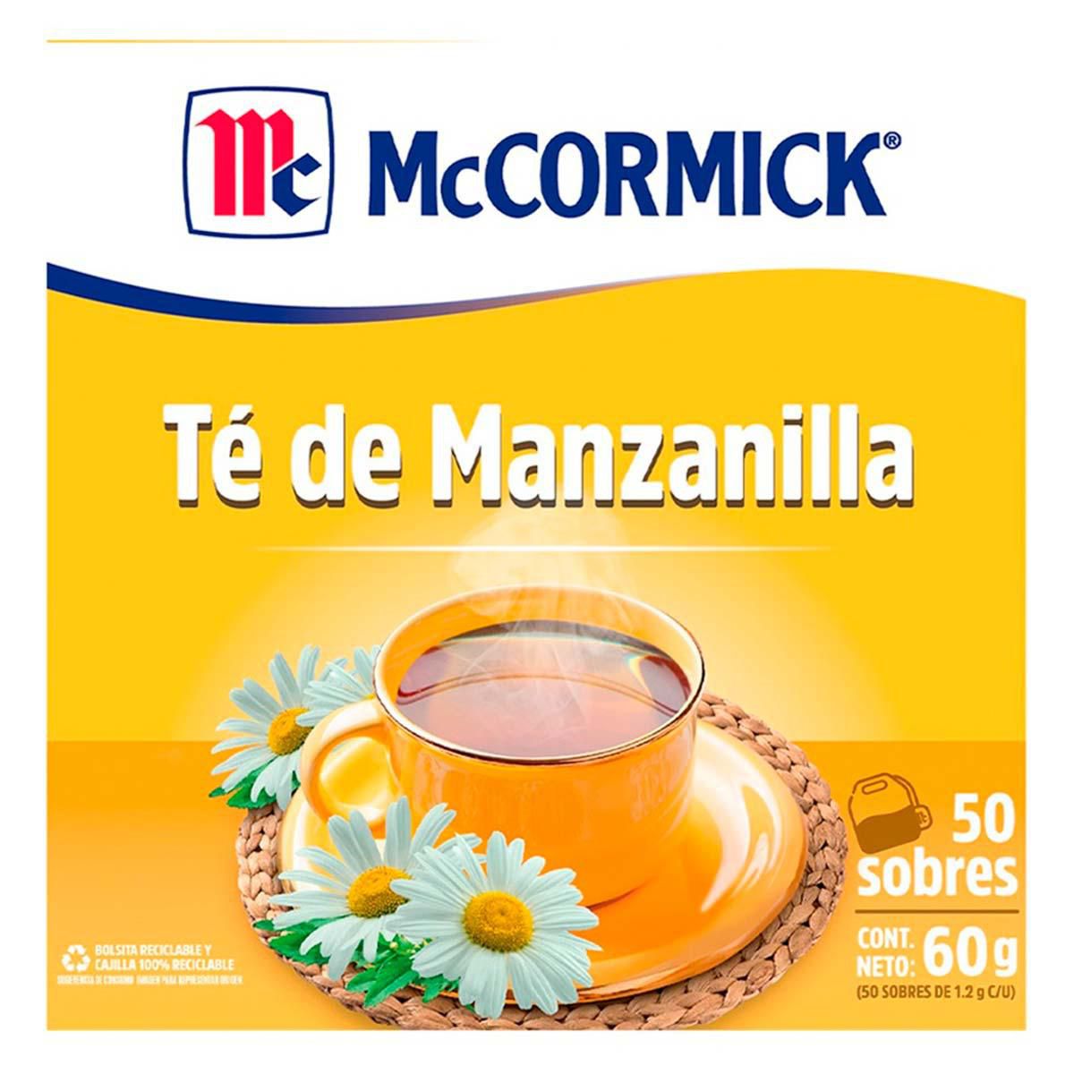 Te De Manzanilla 50 Sobres Mccormick