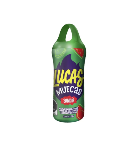 Lucas Muecas Sandía 24 g Paleta de Caramelo y Chile