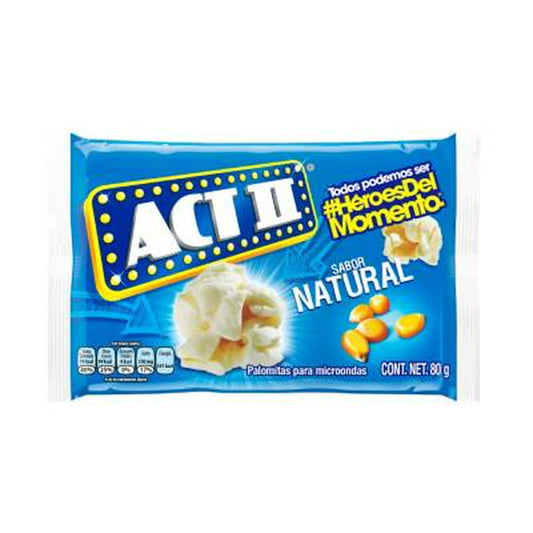Palomitas Naturales 80 g Aci Ii Palomitas para Microondas