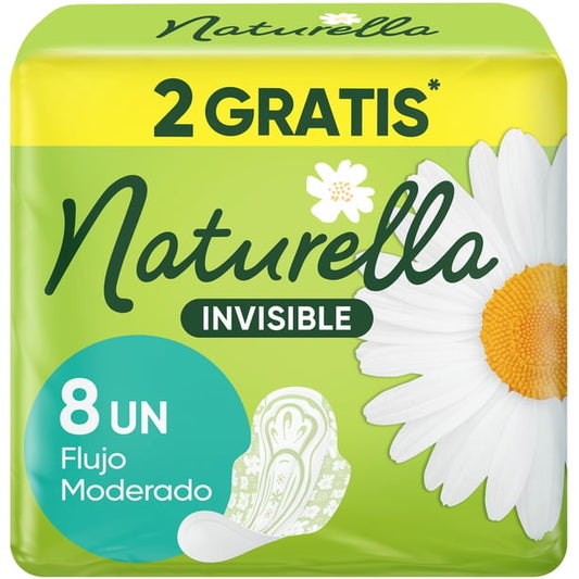 Toallas Naturela Invisible 8 Pz Delgada