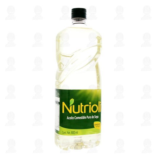 Nutrioli 800 ml Aceite Comestible Puro de Soya