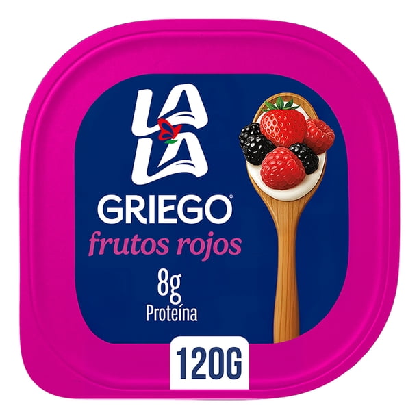 Yoghurt Griego De Frutos Rojos 120 G Lala Yoghurt Con Fresa Y Frambuesa