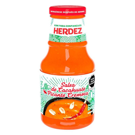Herdez 240 g Salsa de Cacahuate Picante Cremosa