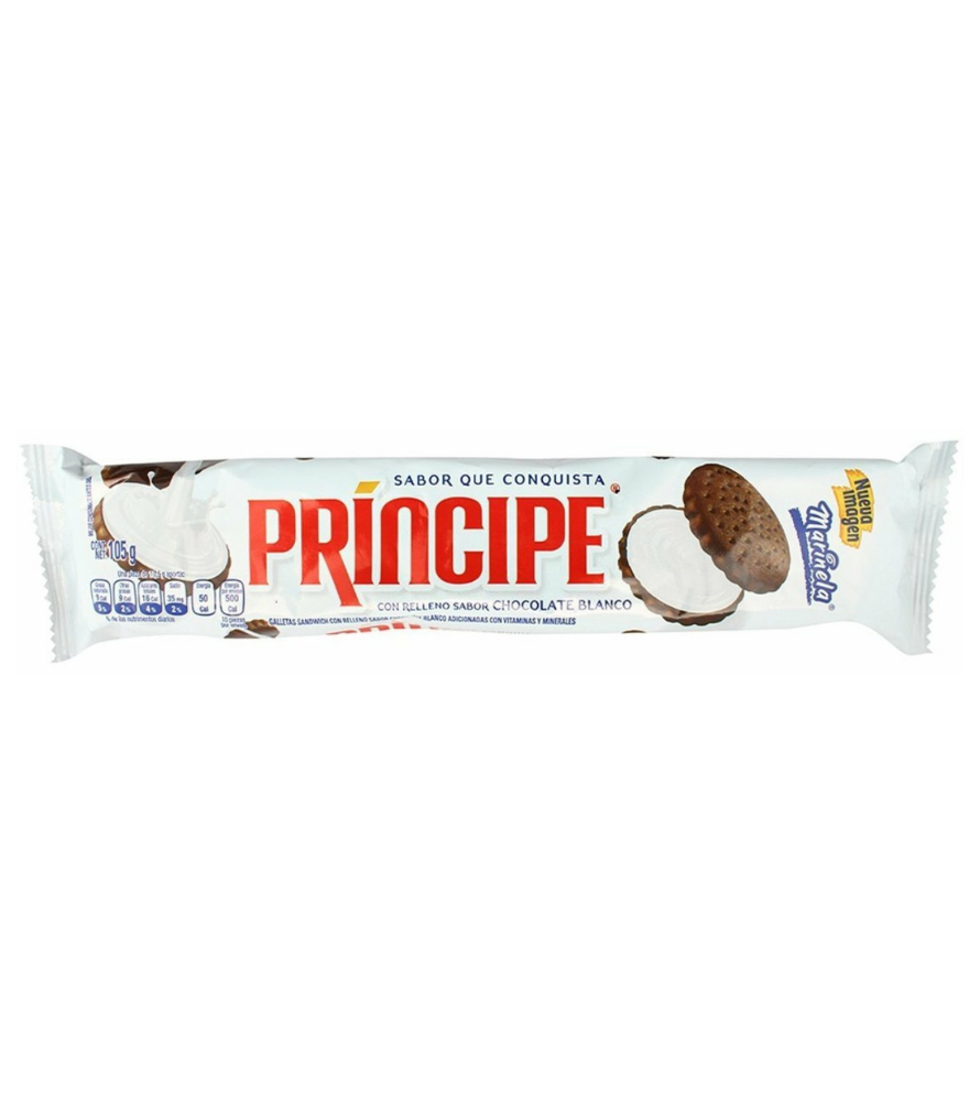 Principe Chocolate Blanco 126 g Marinela