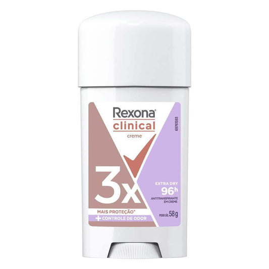 Rexona Clinica Crema 58 g Control de Olor 96 H