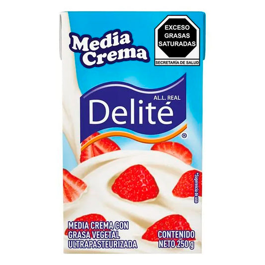 Media Crema Imitacion 250 ml Delite